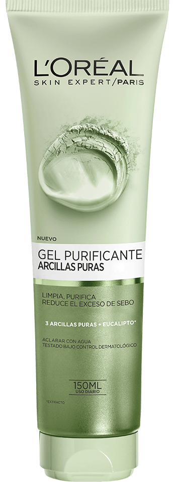 ROSTRO CUIDADO DE LA PIEL LIMPIADOR FACIAL VERDE ARCILLAS PURAS LOREAL PARIS